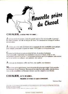 La Nouvelle Prière du Cheval par Stéphane Bigo